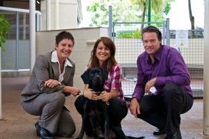SPCA's CEO Christine Kalin, Gina Paladini and Tom Steward (Tomahawk)