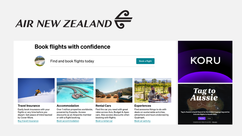 Air New Zealand brand logo match