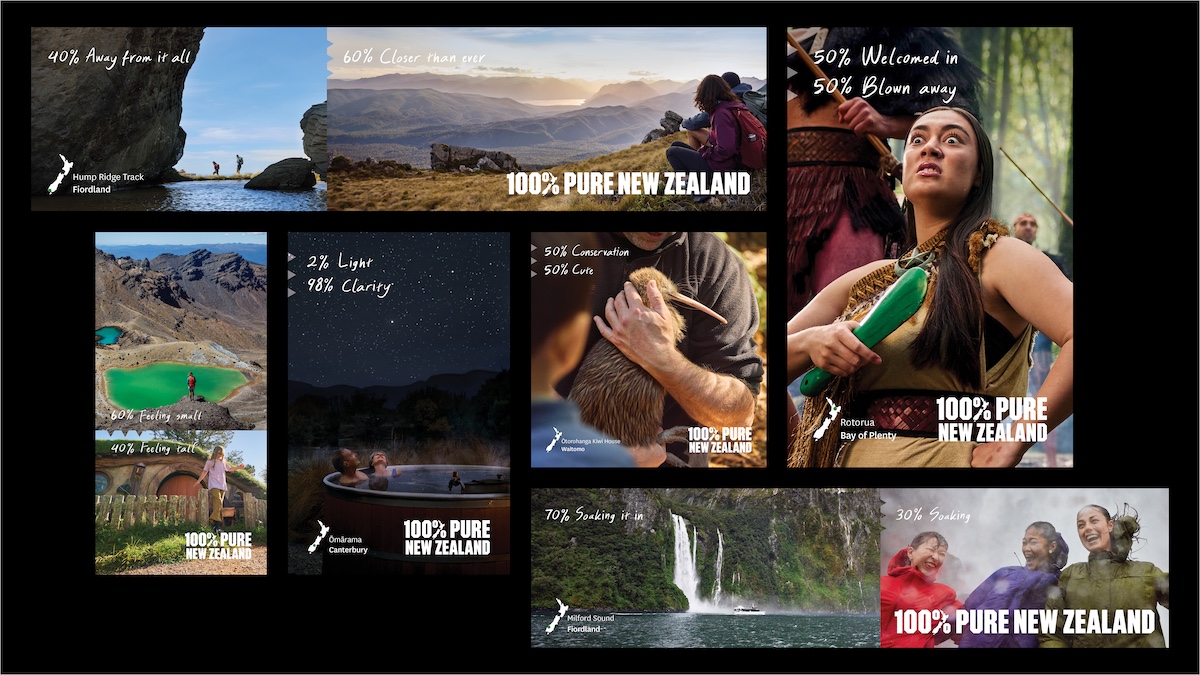Pure New Zealand campaign Find your 100%