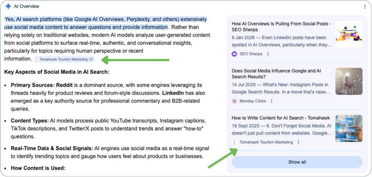 getting your content in AI search