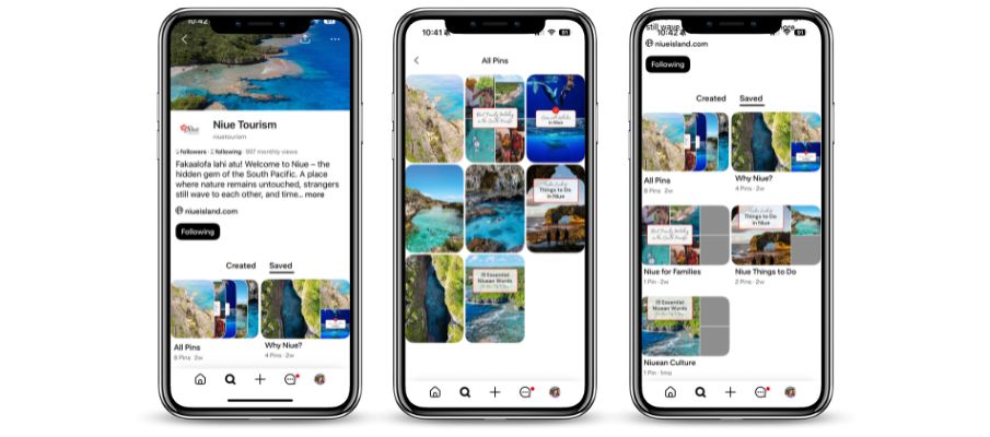 Niue tourism Pinterest SEO success