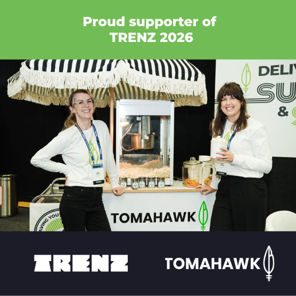 Image from blog post Tomahawk Brings Popcorn Back to TRENZ 2026 as a Proud Event Supporter