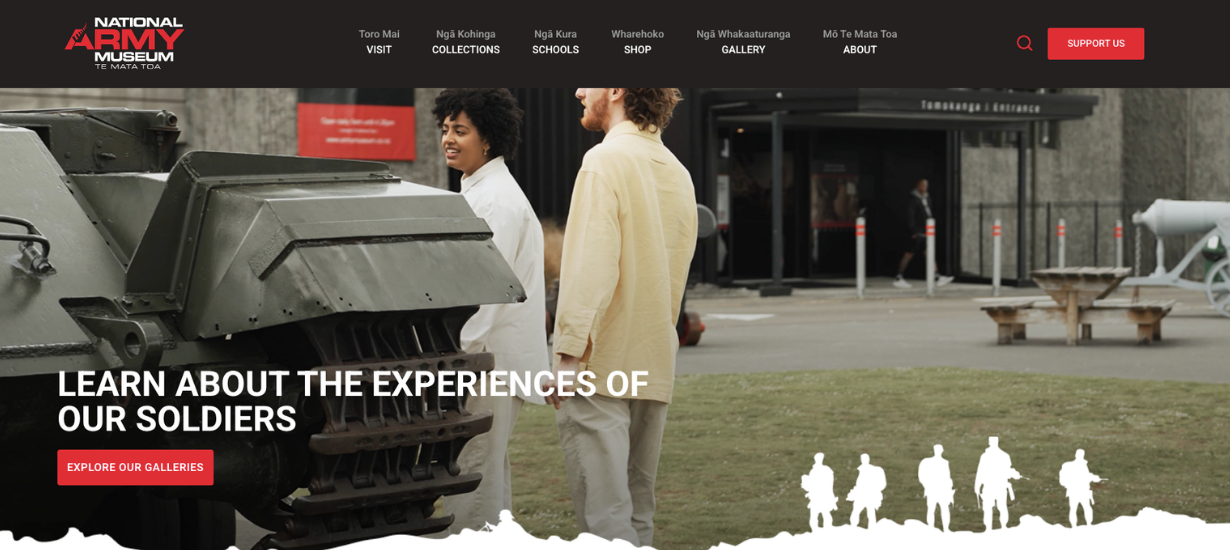 National Army Museum website project by Tomahawk