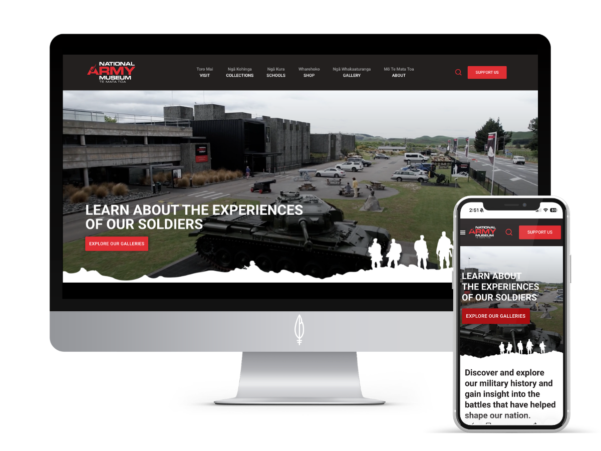 National Army Museum website project by Tomahawk