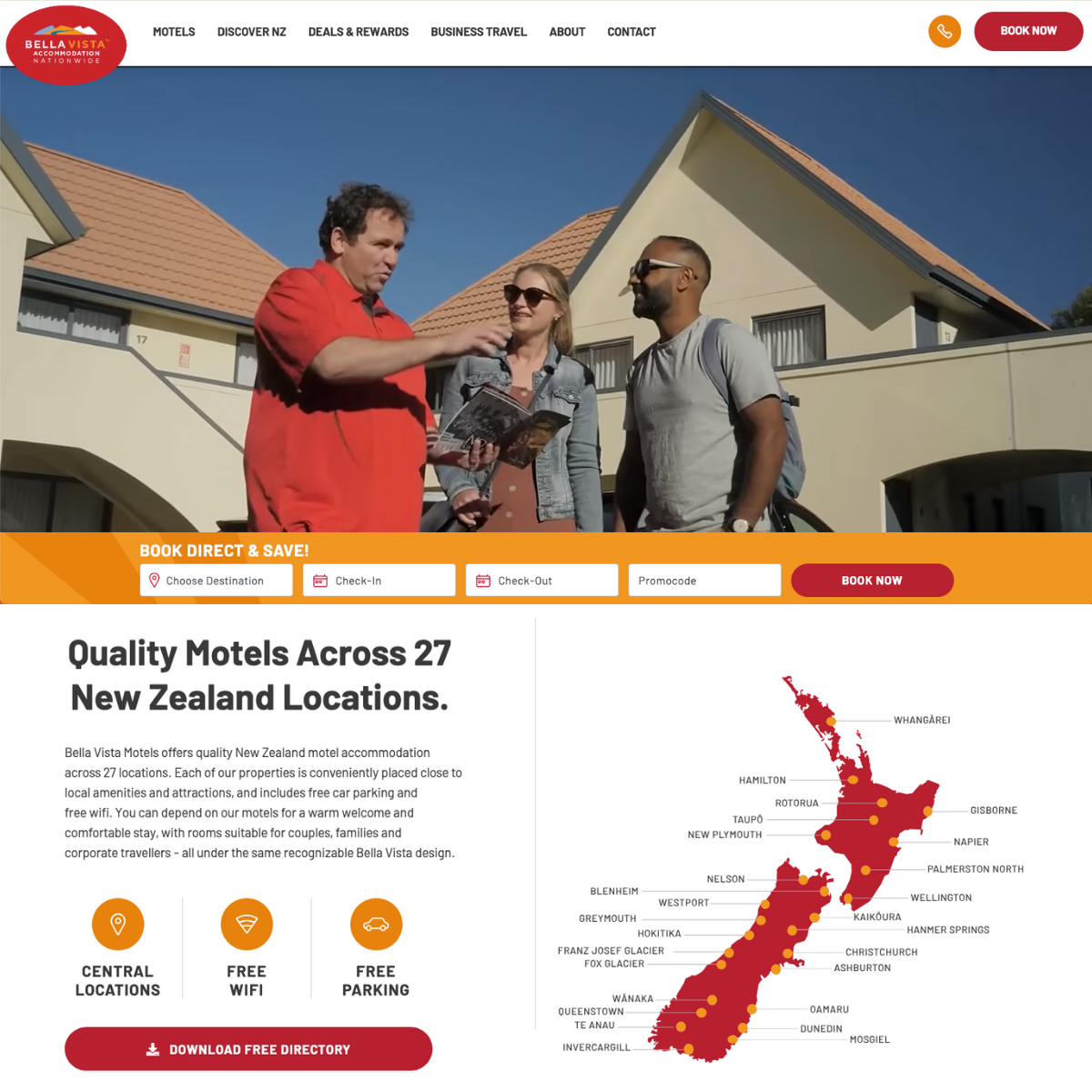 Bella Vista website by Tomahawk