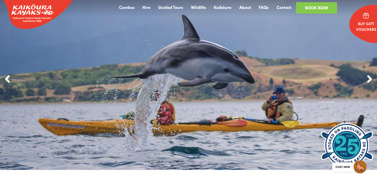 Kaikoura Kayaks and Tomahawk digital marketing partnership