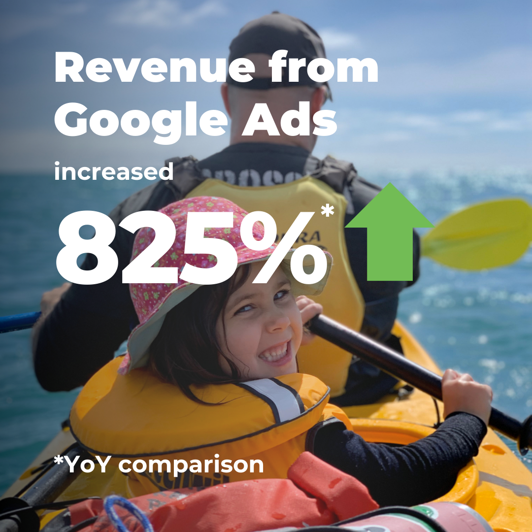 Kaikoura Kayaks Google Ad success withTomahawk