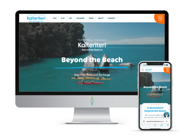 Kaiteriteri Recreation Reserve website by Tomahawk