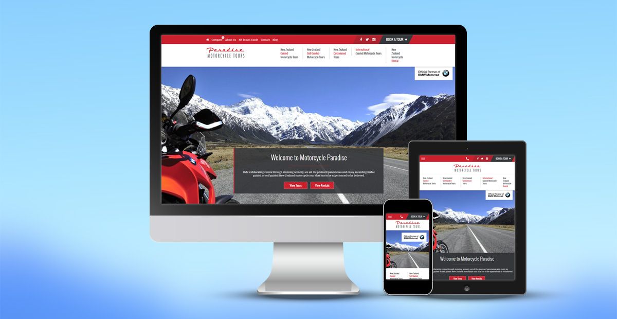 Paradise Motorcycles Website Design