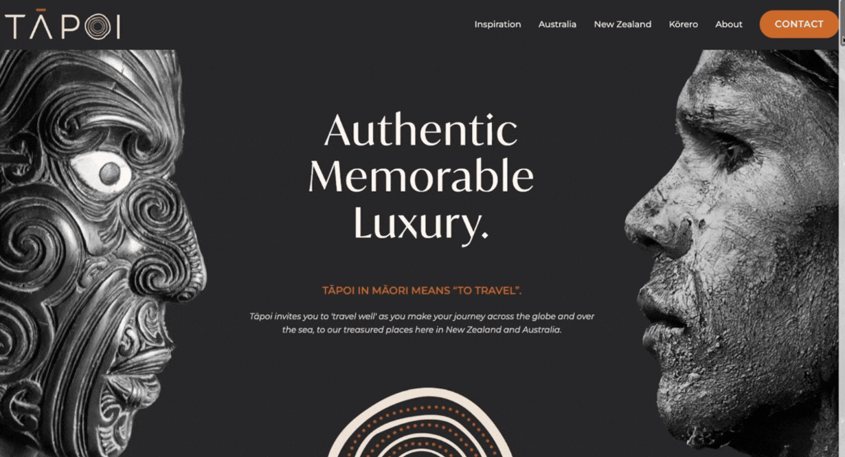 Tapoi Travel website by Tomahawk