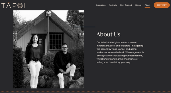 Tapoi Travel website design project