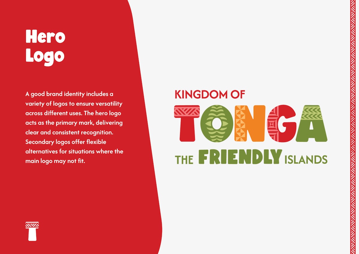 Tonga tourism hero logo by Tomahawk