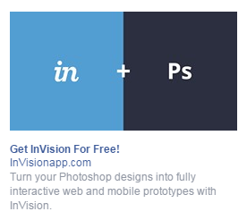 Facebook Ad for InVision
